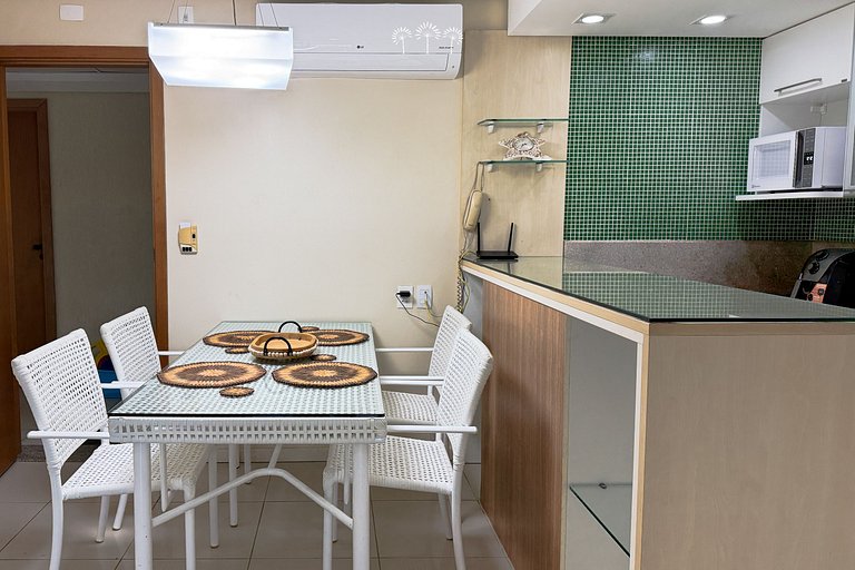 Flat exclusivo para Familia Beira Mar Muro Alto