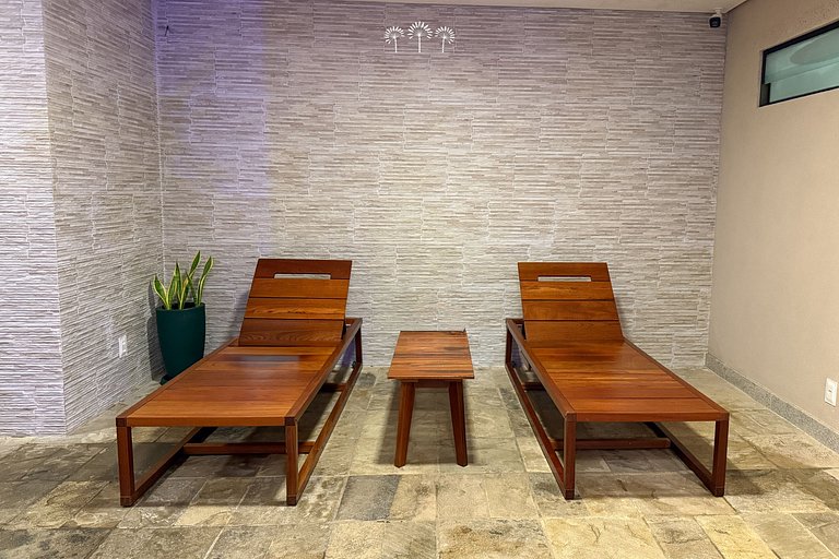 Flat exclusivo para Familia Beira Mar Muro Alto