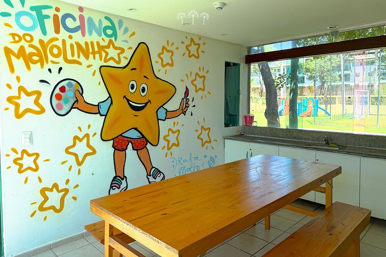 Flat exclusivo para Familia Beira Mar Muro Alto